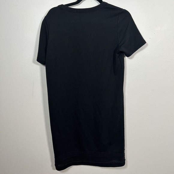 Scotch & Soda M Womens OVERSIZED Sweatshirt Dress Mesh Trim Black 6 8 - Picture 5 of 8